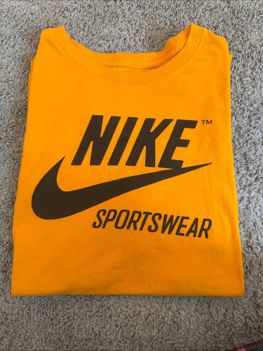 Nike Woman’s Short Sleeve Tee - Orange with Black Logo